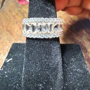 Beautiful bomb party 925 eternity Band Ring - Silver